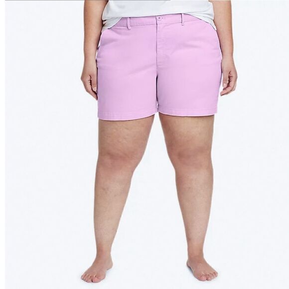 Eddie Bauer Willit Stretch Legend Wash Mid Rise Slim Boyfriend Shorts NEW 18W - Picture 1 of 6